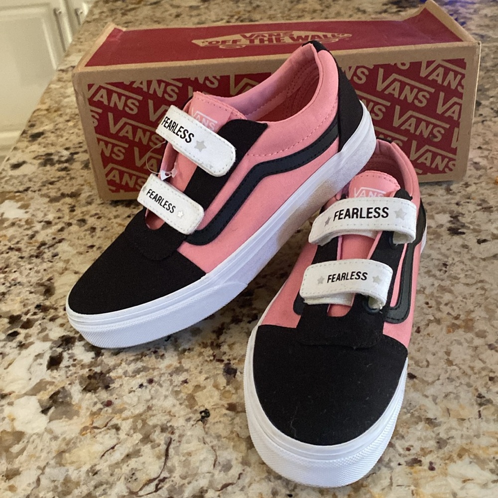 Vans ward v fearless bik/pink icing kids sneakers. - Picture 5 of 5